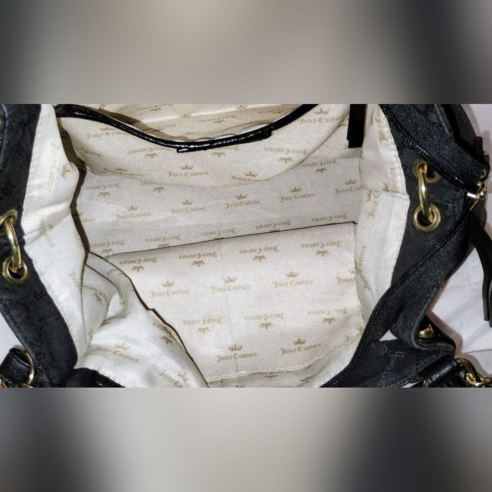 Juicy Couture Classic Black Bag w/Gold Accents - Picture 8 of 14